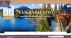 Desktop Screenshot of hotelpatria.sk