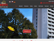 Tablet Screenshot of hotelpatria.cz